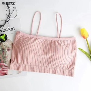 Korean Version Soft Cotton Bra For Women - Pink Korean Version Soft Cotton Bra For Women - Pink