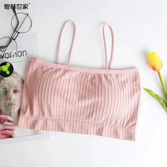 Korean Version Soft Cotton Bra For Women - Pink Korean Version Soft Cotton Bra For Women - Pink