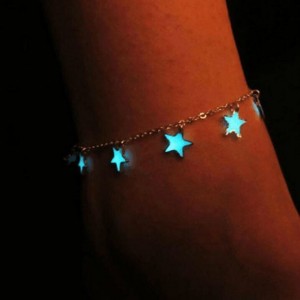 Five-pointed Star Tassel Anklet Bracelet Blue