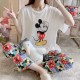 2 Pcs Nightwear Pajama Sets For Women Sleepwear Multicolor