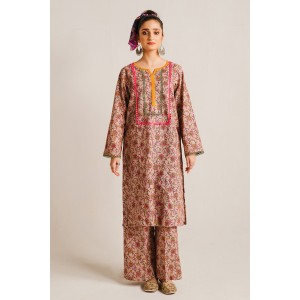 2 Piece Digital Print Kurti Salwar Set - Pure Cotton Collection Stylish Light Weight Cotton Fabric Suit Top Bottom Salwar Kameez Indian Pakistani Printed Suit For Casual Outdoor Dress - Multicolor