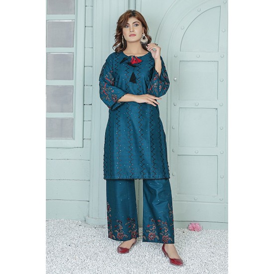 2 Piece Kurti Salwar Embroidery Set - Pure Cotton Collection Stylish Solid Color Light Weight Cotton Fabric Suit Top Bottom Salwar Kameez Indian Pakistani Embroidered Suit For Event Party Outdoor Dress - Dark Blue 2 Piece Kurti Salwar Embroidery Set - Pure Cotton Collection Stylish Solid Color Light Weight Cotton Fabric Suit Top Bottom Salwar Kameez Indian Pakistani Embroidered Suit For Event Party Outdoor Dress - Dark Blue