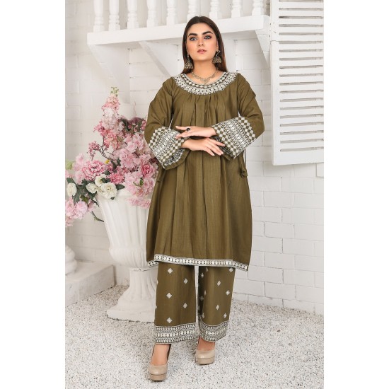 2 Piece Kurti Salwar Embroidery Set - Pure Cotton Collection Stylish Solid Color Light Weight Cotton Fabric Suit Top Bottom Salwar Kameez Indian Pakistani Embroidered Suit For Event Party Outdoor Dress - Dark Green 2 Piece Kurti Salwar Embroidery Set - Pure Cotton Collection Stylish Solid Color Light Weight Cotton Fabric Suit Top Bottom Salwar Kameez Indian Pakistani Embroidered Suit For Event Party Outdoor Dress - Dark Green