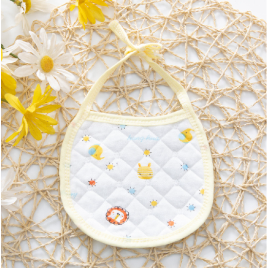 3 PCs Set Multi Pint Baby Bib Pure Cotton New Born Saliva Towel Light Yellow 3 PCs Set Multi Pint Baby Bib Pure Cotton New Born Saliva Towel Light Yellow