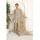 3 Piece Fancy Embroidery Dress - Stylish Light Weight Chiffon Organza Fabric Suit Indian Pakistani Fancy Embroidered Dress For Events Party Outdoor Dress - Khaki 3 Piece Fancy Embroidery Dress - Stylish Light Weight Chiffon Organza Fabric Suit Indian Pakistani Fancy Embroidered Dress For Events Party Outdoor Dress - Khaki