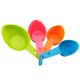 4 PCS Measure Tools Measuring Cups Plastic Home Kitchen - Multi Colour 4 PCS Measure Tools Measuring Cups Plastic Home Kitchen - Multi Colour