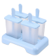 4 Pcs Ice Cream Mould Dust-Proof Blue