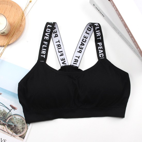 Sports Cross Beauty Bra For Women - Black