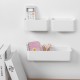 Wall Adhesive Multipurpose Holder Rack - White Wall Adhesive Multipurpose Holder Rack - White