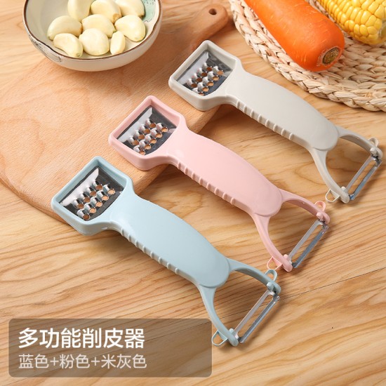 Multi Functional Fruit Vegetable Double Side Cutter - light pink Multi Functional Fruit Vegetable Double Side Cutter - light pink