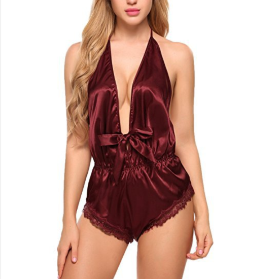 Stylish Erotic Lingerie For Women - Wine Red Stylish Erotic Lingerie For Women - Wine Red
