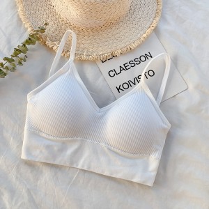 Sports Bra For Women Soft Padded - White Sports Bra For Women Soft Padded - White