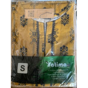 2 Piece Digital Print Kurti Salwar Set - Pure Cotton Collection Stylish Light Weight Cotton Fabric Suit Top Bottom Salwar Kameez Indian Pakistani Printed Suit For Casual Outdoor Dress - Yellow