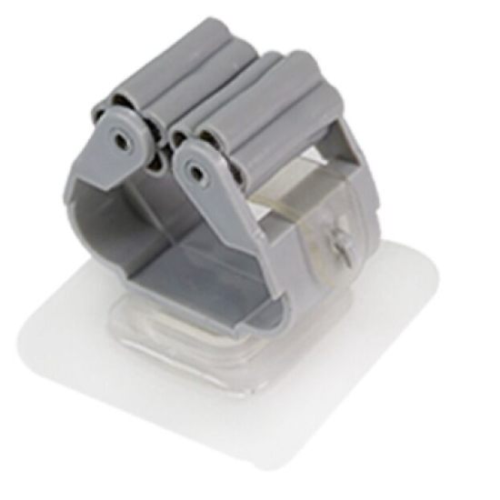 hanging mop sticky hook clip for Bathroom and Kitchen - gray