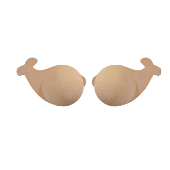 Silicone Nipple Cover Push Up Strapless Bra - Skin Silicone Nipple Cover Push Up Strapless Bra - Skin