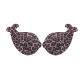 Silicone Nipple Cover Push Up Strapless Bra - Leopard