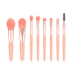 8 Pcs Makeup Brushes Foundation Wooden Handle Soft Hair Makeup Set pink 8 Pcs Makeup Brushes Foundation Wooden Handle Soft Hair Makeup Set pink