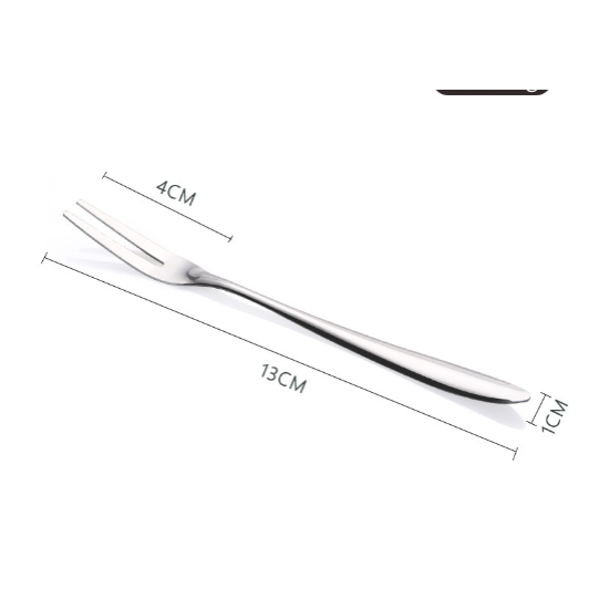 Luxury Stainless Steel Cake Dessert Mini Fork Silver Luxury Stainless Steel Cake Dessert Mini Fork Silver