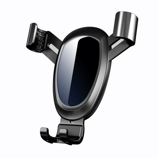 Air Vent Car Phone Holder - Round Shape Strong Grip Air Outlets Ball Head Car Mount Bracket Mobile Holder For All Type Of Car- Siver Air Vent Car Phone Holder - Round Shape Strong Grip Air Outlets Ball Head Car Mount Bracket Mobile Holder For All Type Of Car- Siver