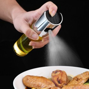 BBQ Cooking Olive Oil Spray Bottle With Scale Measurement 100ml - Silver