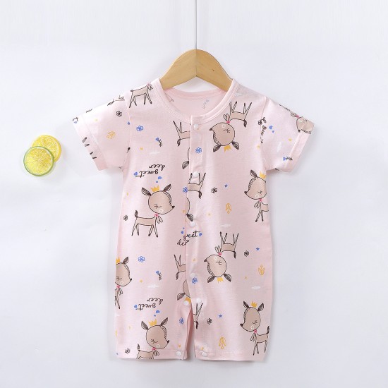 Baby Jumpsuit Newborn Romper Short-Sleeved Thin Romper 
