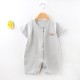Baby Jumpsuit Short-Sleeved Summer Newborn Romper - gray Baby Jumpsuit Short-Sleeved Summer Newborn Romper - gray