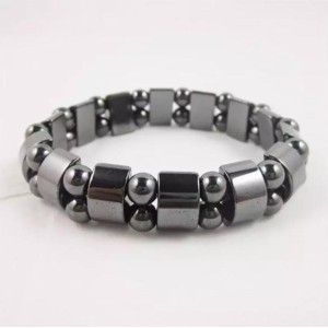 Beaded Elastic Magnetic Beautiful Bracelet Black