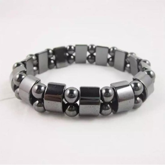 Beaded Elastic Magnetic Beautiful Bracelet Black Beaded Elastic Magnetic Beautiful Bracelet Black