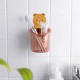 Bear Wall Mounted Toothbrush Holder Cup - Brown Bear Wall Mounted Toothbrush Holder Cup - Brown