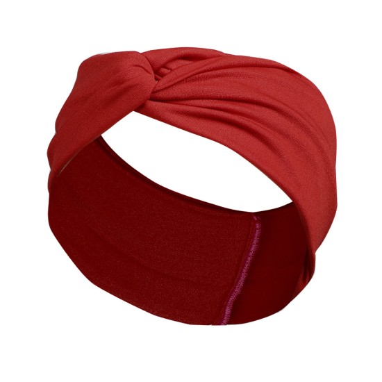 Boho Wide Twist Head Bands wraps Thick Hair Accessories - Red Boho Wide Twist Head Bands wraps Thick Hair Accessories - Red