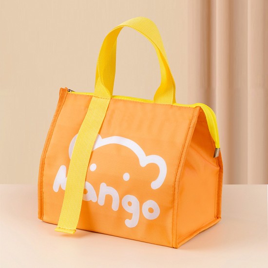 Cartoon Thermal Lunch Box Bags For Waterproof Food Storage - Orange Cartoon Thermal Lunch Box Bags For Waterproof Food Storage - Orange