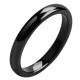 Ceramic Ring Smooth Cut Surface For Men Women Black