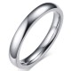 Ceramic Ring Smooth Cut Surface For Men Women Silver Ceramic Ring Smooth Cut Surface For Men Women Silver