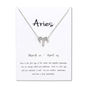 Constellations Necklace Pendant Aries Silver
