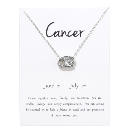 Constellations Necklace Pendant Cancer Silver Constellations Necklace Pendant Cancer Silver