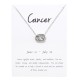 Constellations Necklace Pendant Cancer Silver Constellations Necklace Pendant Cancer Silver