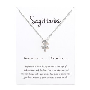 Constellations Necklace Pendant Sagittarius Silver