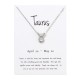 Constellations Necklace Pendant Taurus Silver
