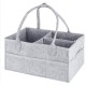 Cross-border felt new born  portable diaper bag - grey