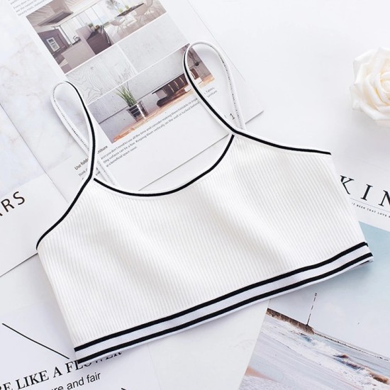 Double Layer Top Bra For Women - White Double Layer Top Bra For Women - White