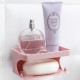 Double-layer Soap Rack Traceless Viscose Bathroom - Solid Pink Double-layer Soap Rack Traceless Viscose Bathroom - Solid Pink