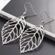 Fashion Simple Metal Leaf Earrings Silver Fashion Simple Metal Leaf Earrings Silver