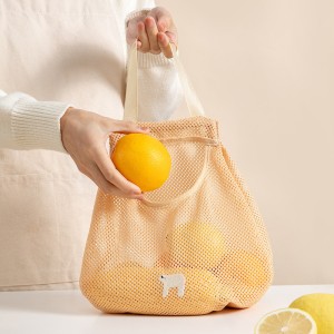 Kitchen Fruit And Vegetable Storage Mesh Hanging Bag - Skin