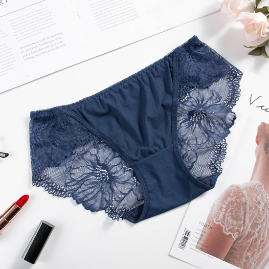 Lace Panty New Fashion For Women - Dark Blue Lace Panty New Fashion For Women - Dark Blue