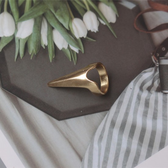 Magic Claw Plate Hair Nail Ring Wolverine Golden