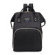 Mommy Baby Diaper Bag - Large Capacity Trendy Nylon Waterproof New Born Fashion Backpack Handbag Multi Functional Outing Bag - Black Mommy Baby Diaper Bag - Large Capacity Trendy Nylon Waterproof New Born Fashion Backpack Handbag Multi Functional Outing Bag - Black