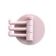 Multi Functional 3 Branch Rotating Wall Hook - light pink Multi Functional 3 Branch Rotating Wall Hook - light pink