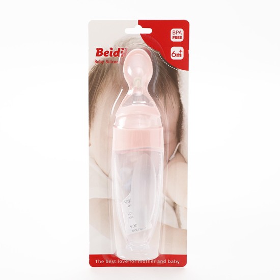 New Born silicone soft feeding spoon 