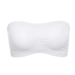 New Breathable Mesh Tube Bra Strapless Crop Top - White