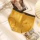 New Color Contrast Women Triangle Underwear Traceless - Yellow